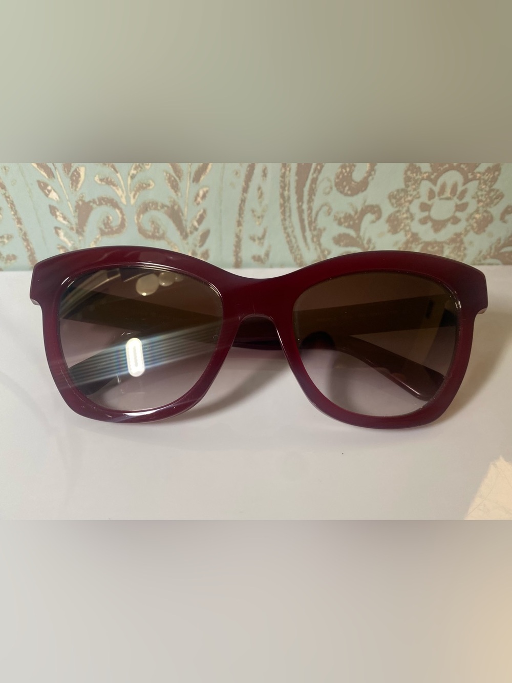 Kate Spade Krissy Burgundy Cat-Eye Sunglasses